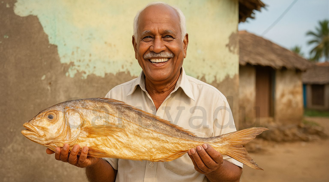 CARUVADU: Grandpa holding caruvadu