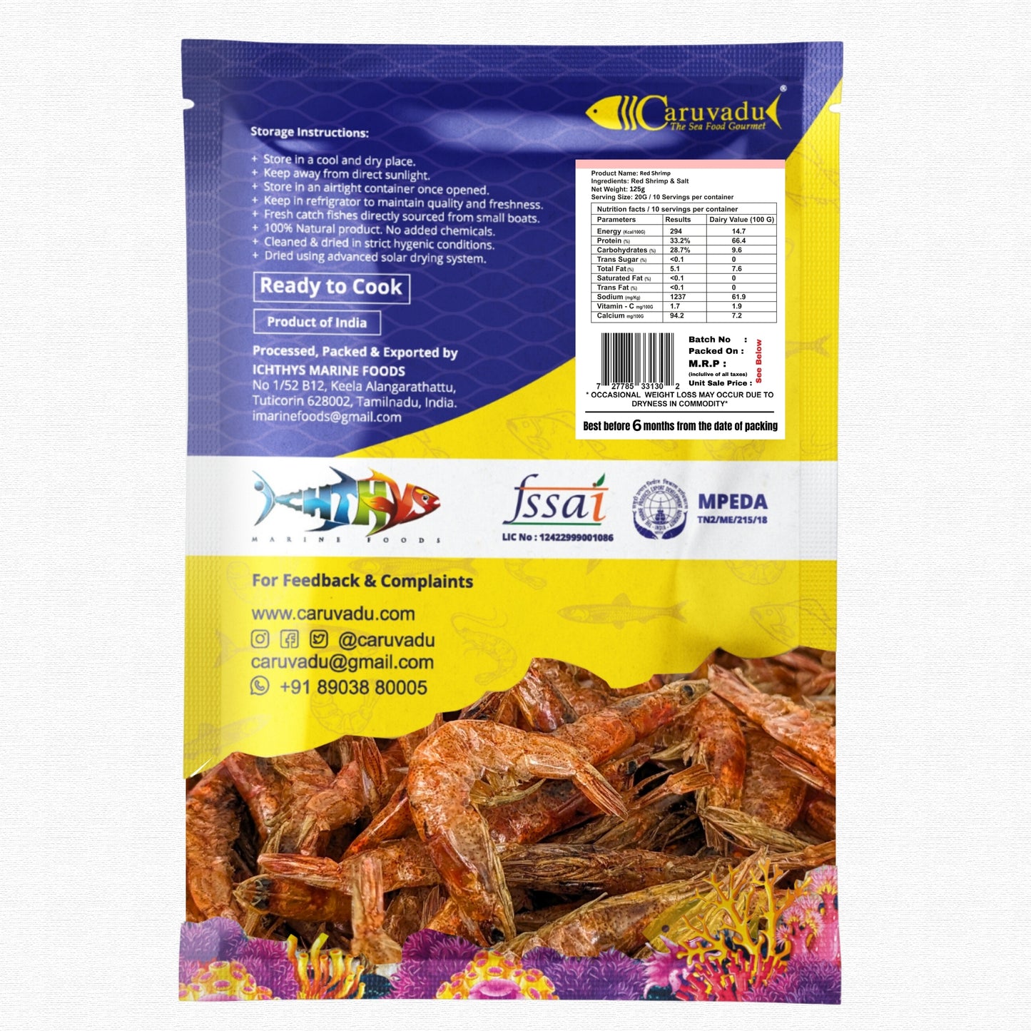 Sun-dried , bold seafood flavor, perfect for traditional curries and crispy fries.