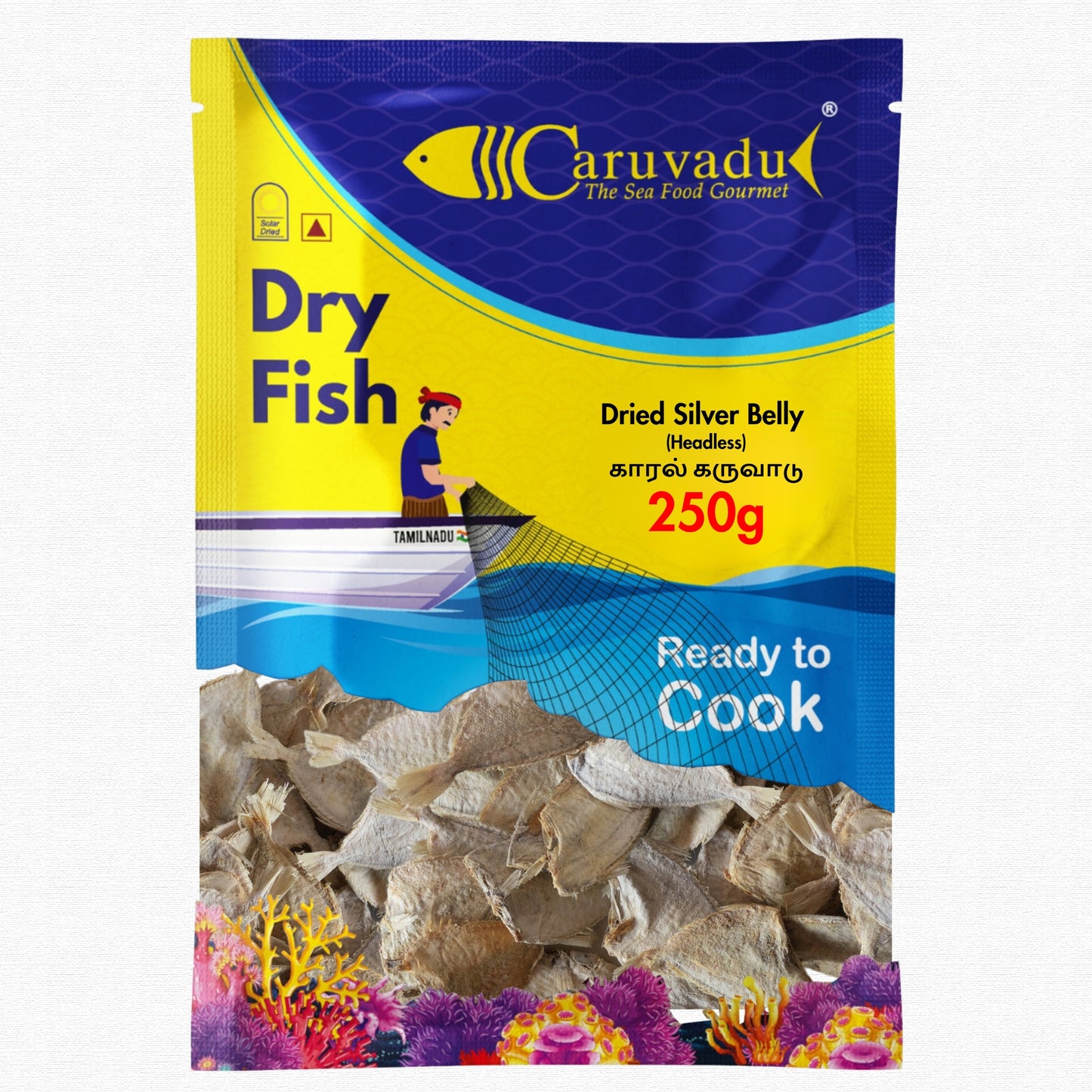 Dried Silver Belly (Whole) Premium whole dried silver belly fish, naturally sun-dried to preserve nutrients and flavor.