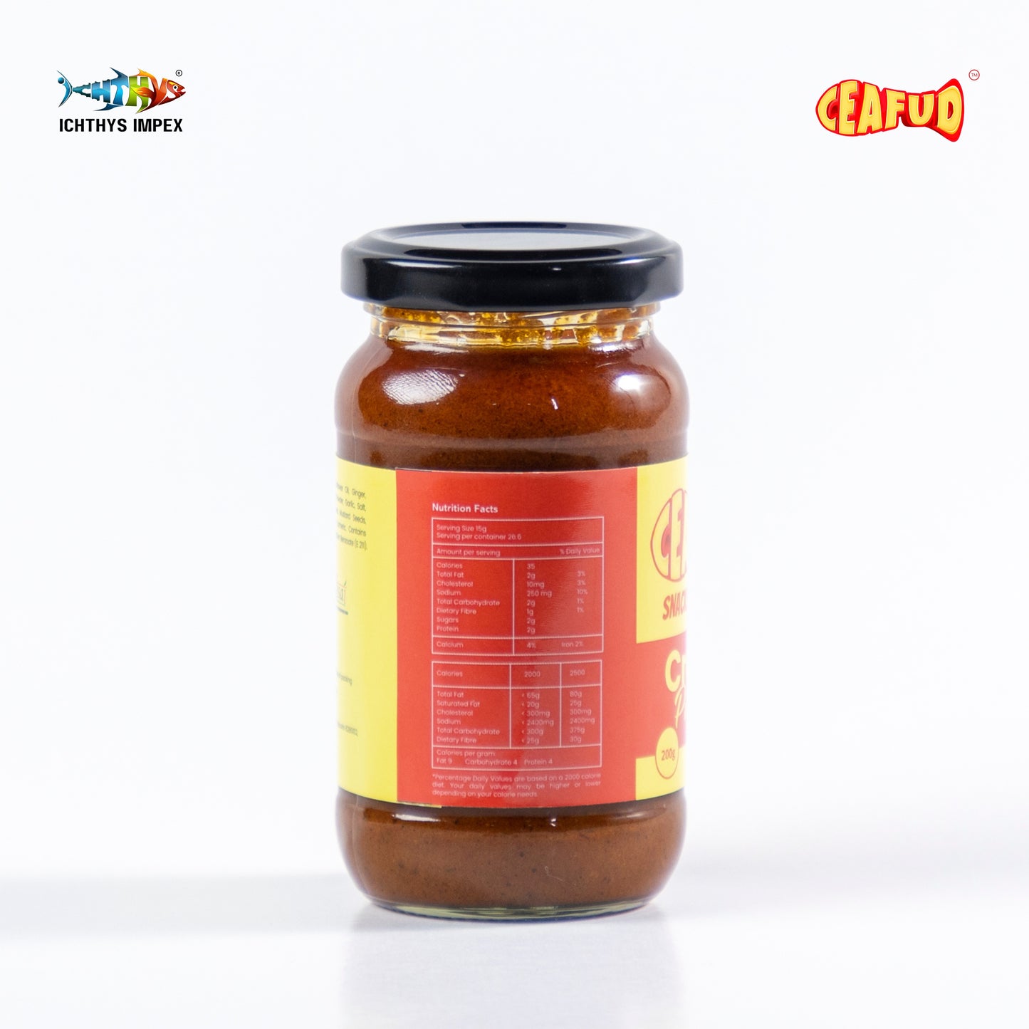 Flavorful crab pickle made with fresh crab claws, infused with a spicy and tangy masala.