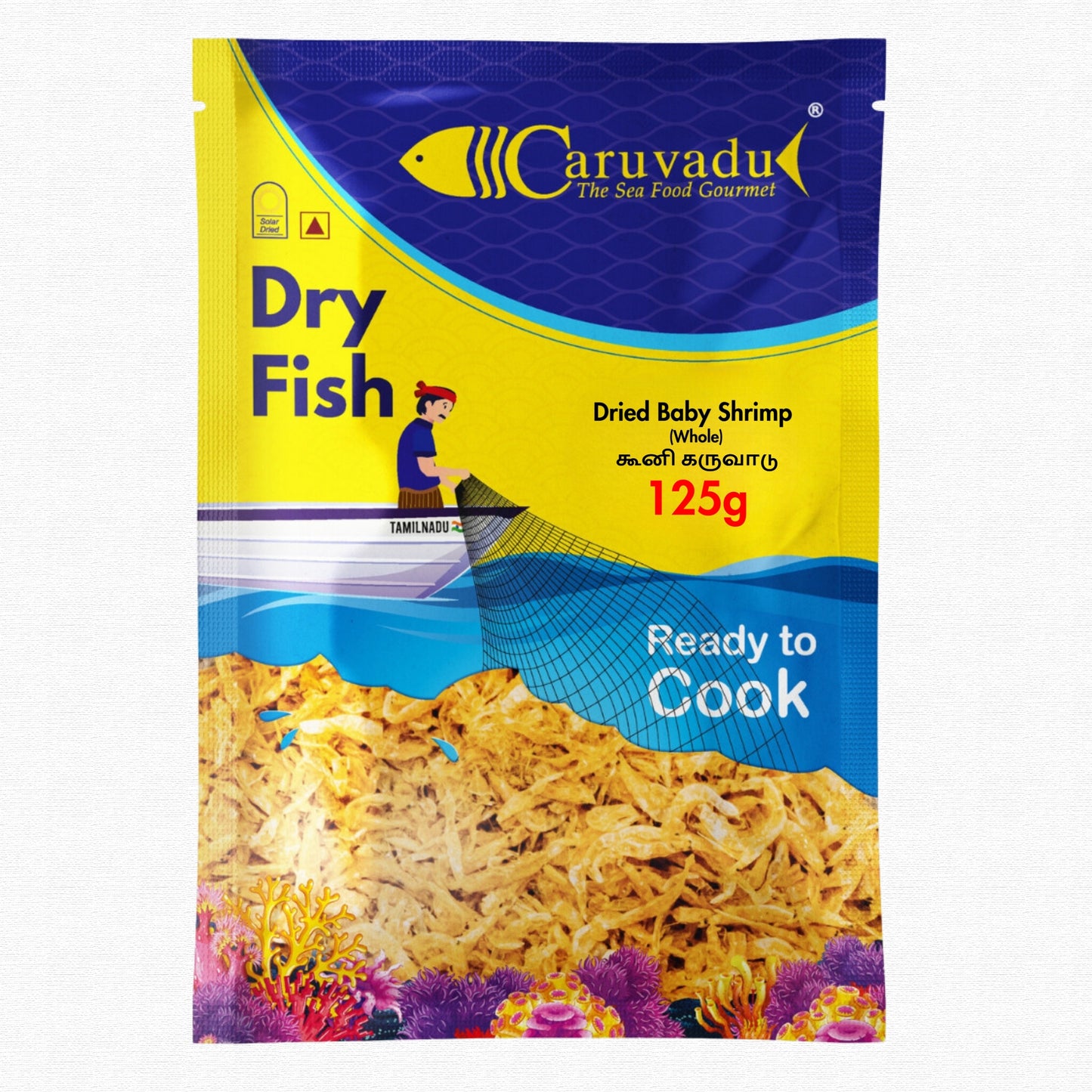Dried Baby Shrimps- | Tiny sun-dried baby shrimps, perfect for enhancing the umami flavor in various dishes.