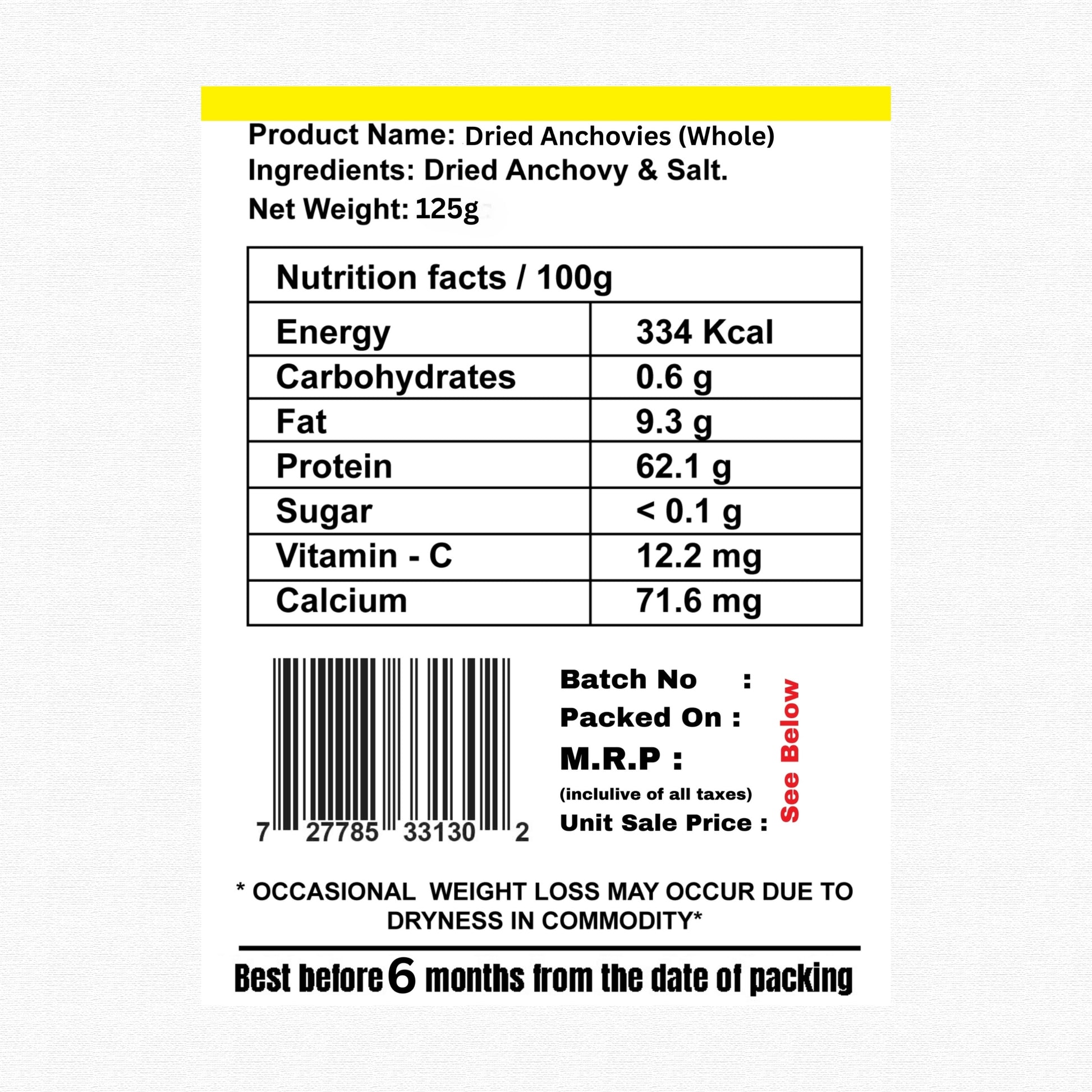 Thoothukudi dried anchovy – Premium Nethili Karuvadu