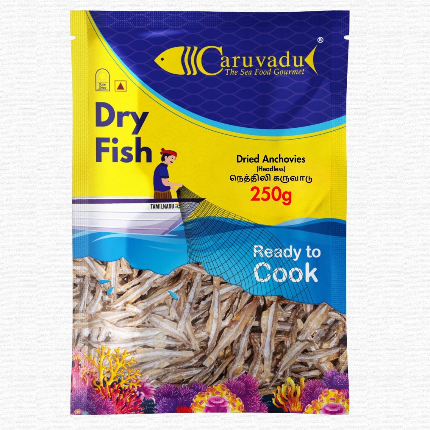 Headless dried anchovy – High-Quality Nethili Karuvadu