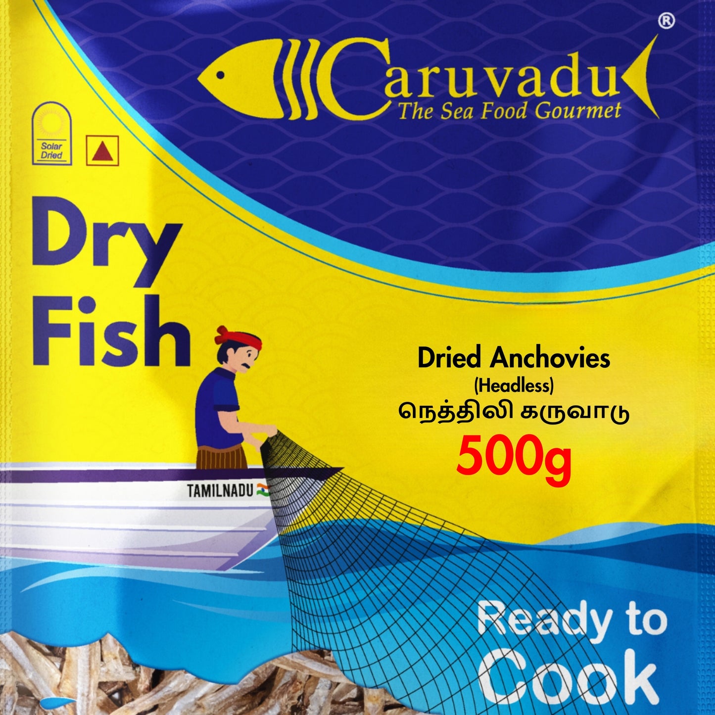Headless dried anchovy – High-Quality Nethili Karuvadu
