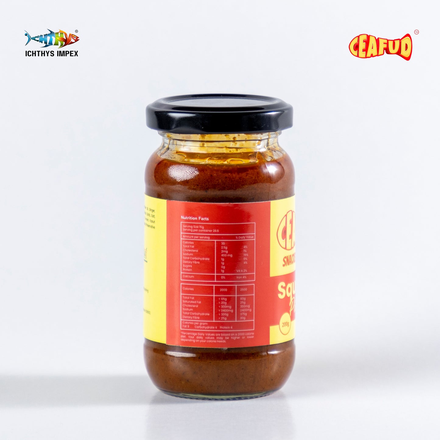 Squid pickle with tender squid rings marinated in a spicy and tangy pickle mix, offering a unique seafood delicacy.