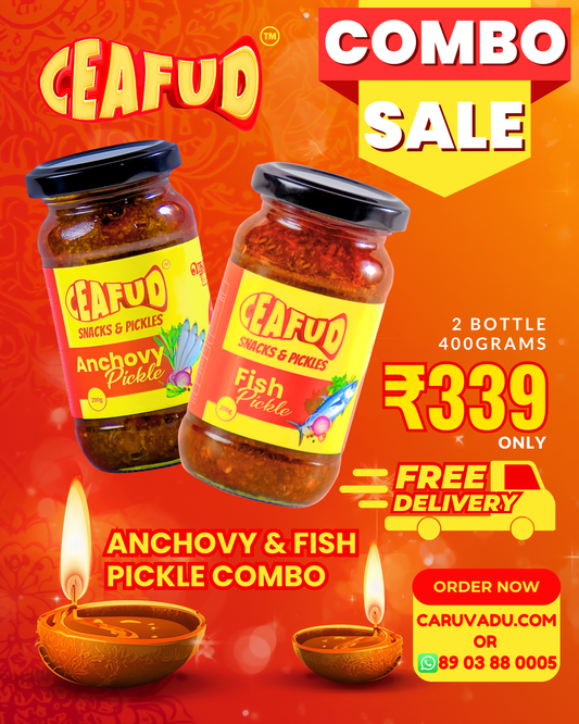 Nethili (Anchovy) & Fish Pickle Combo