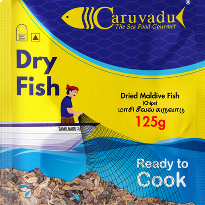 Maasi Karuvadu (Crushed Maldive Fish) – Dried fish flakes, dark brown commonly used in South Indian and Sri Lankan cooking.