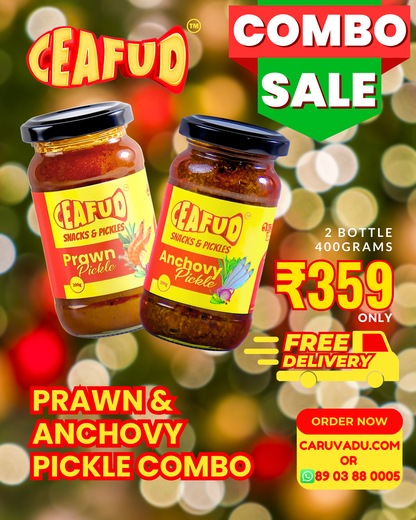 Prawn & Nethili (Anchovy) Pickle Combo
