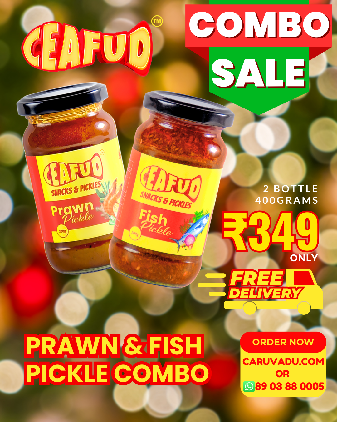 Prawn & Fish Pickle Combo