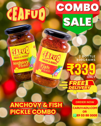 Nethili (Anchovy) & Fish Pickle Combo
